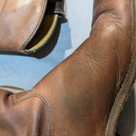 Mark's Outpost Brown Leather Women Cowboy Boots Size 5.5 - Picture 6 of 12